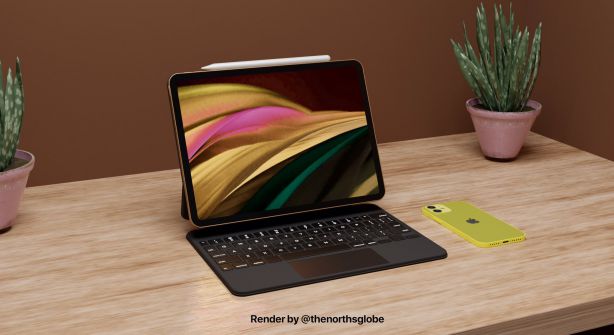 新型「iPad Air 4」の最新予想デザイン。Magic KeyboardとApple Pencil 